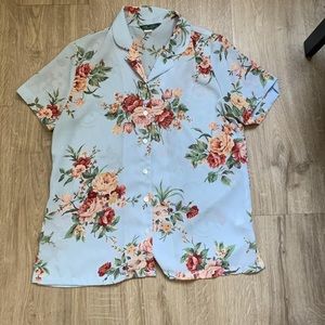 Vintage Baby Blue BCBG Button Down XS